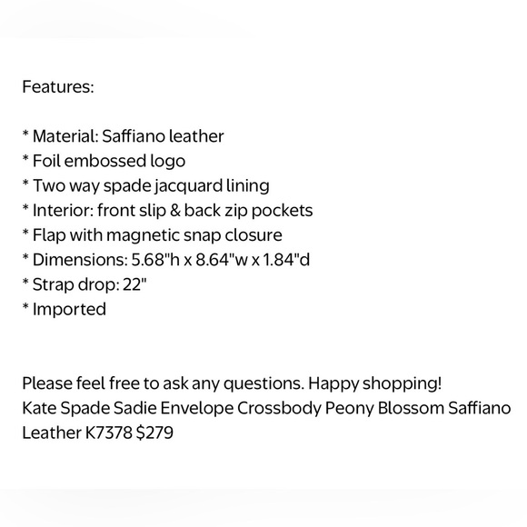 Kate Spade Blush Crossbody Bag - Picture 6 of 8